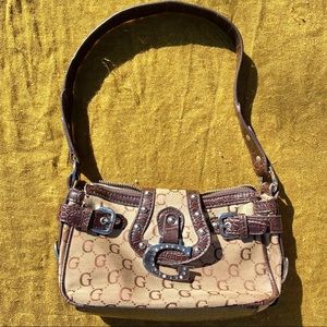 Cute brown pattern G fashion bag